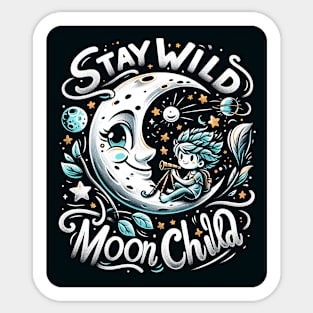 Stay Wild Moon Child Sticker